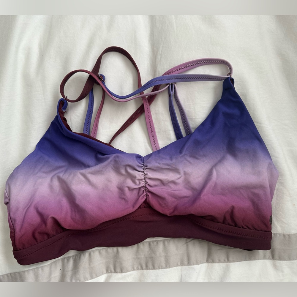 CALIA Purple Ombre Bikini Top